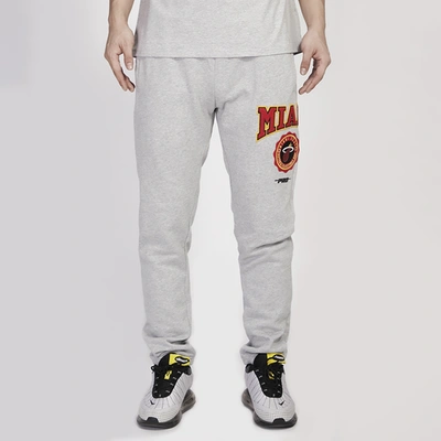 Shop Pro Standard Mens  Heat Crest Emblem Fleece Sweatpant In Gray