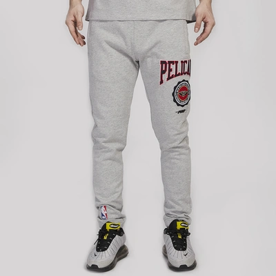 Shop Pro Standard Mens  Pelicans Crest Emblem Fleece Sweatpant In Gray