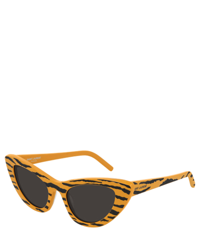 Shop Saint Laurent Sunglasses Sl 213 Lily In Crl
