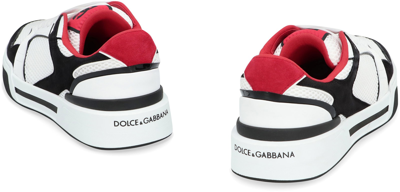 Dolce & Gabbana Leather And Mesh Sneaker In Multi