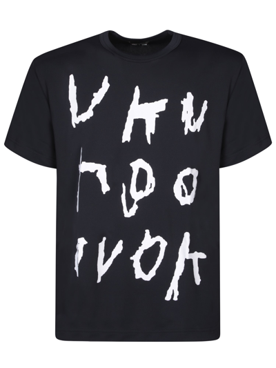 Shop Comme Des Garçons Homme Deux Frontal Print Black T-shirt