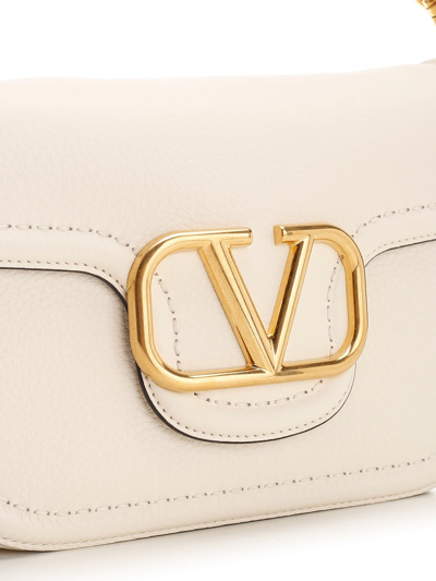 Shop Valentino Loc Mall Shoulder Bag In White