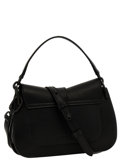 Shop Furla Flow Mini Shoulder Bag In Black