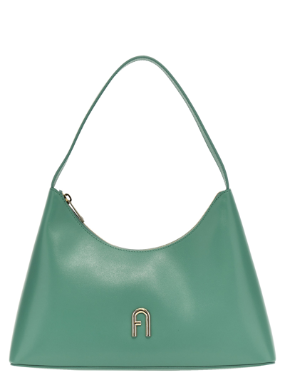 Shop Furla Diamante S Shoulder Bag In Green