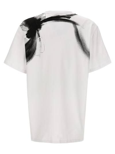 Shop Alexander Mcqueen Contrast Print T-shirt In White/black