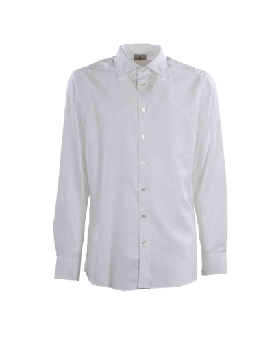 Shop Etro Cotton Shirt In Bicolore