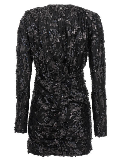 Shop Rotate Birger Christensen Sequin Mini Dress In Black