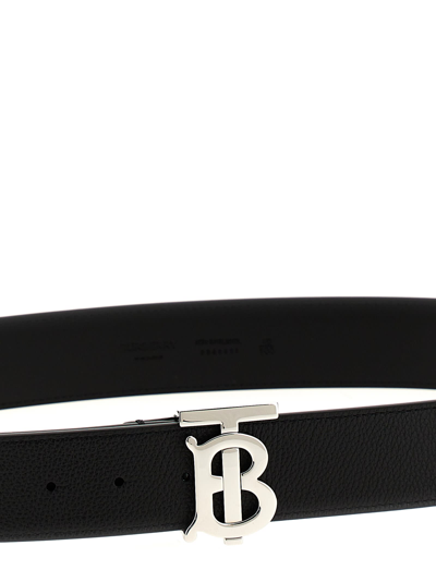 Shop Burberry Tb Belt In Black