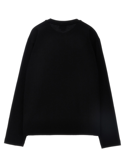 Shop Fendi Logo T-shirt In Black