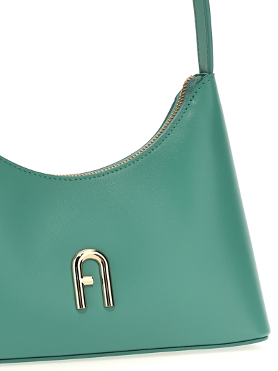 Shop Furla Diamante Mini Shoulder Bag In Green
