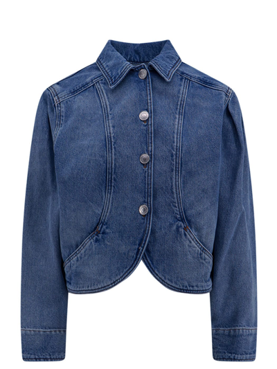 Shop Isabel Marant Valette Jacket In Blue