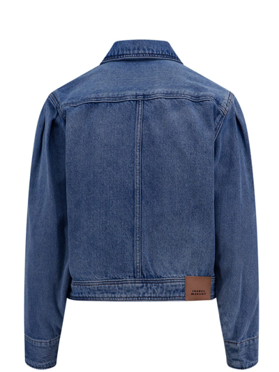 Shop Isabel Marant Valette Jacket In Blue