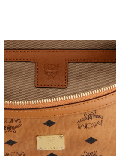 Shop Mcm Visetos Belt Bag In Brown