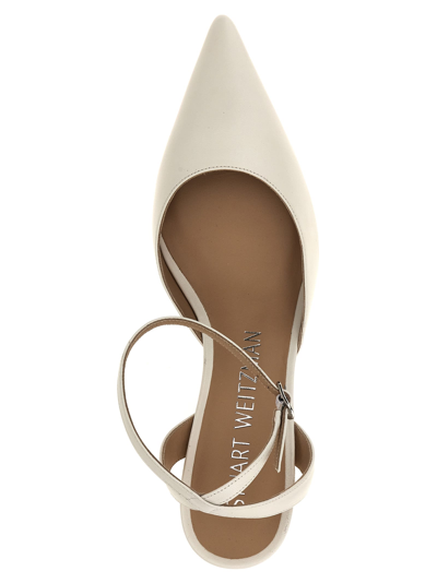 Shop Stuart Weitzman Barelythere Pumps In White