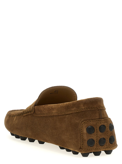 Shop Tod's Gommino Bubble Loafers In Brown
