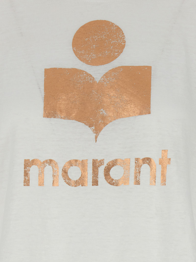 Shop Marant Etoile Klowia T-shirt In White