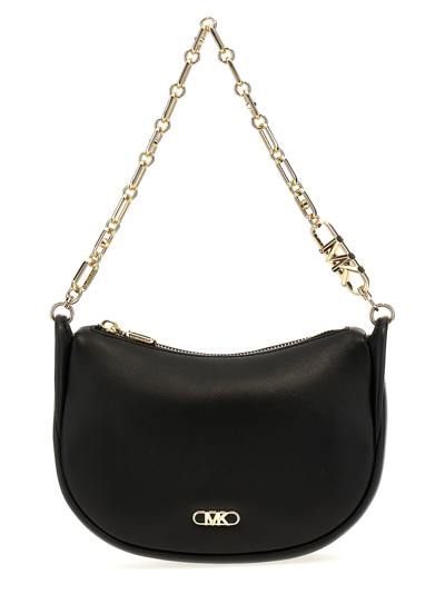 Shop Michael Kors Small Bracelet Pouchette Handbag In Black