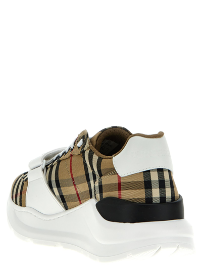 Shop Burberry New Regis Sneakers In Multicolor