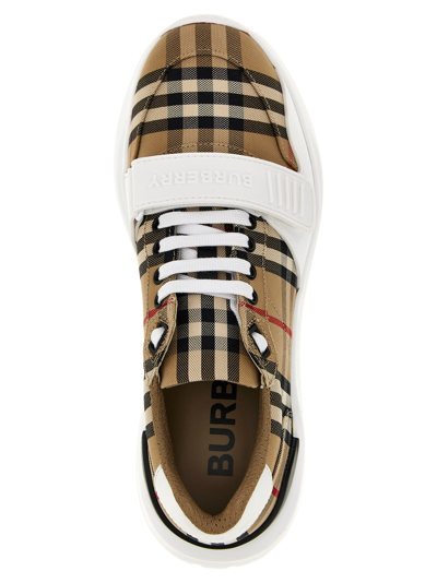 Shop Burberry New Regis Sneakers In Multicolor