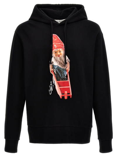 Shop Jw Anderson Gnome Hoodie In Black