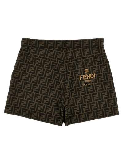Shop Fendi Ff Shorts In Multicolor