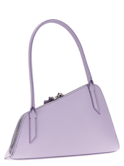 Shop Attico Sunrise Shoulder Bag In Purple