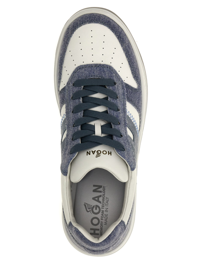 Shop Hogan H630 Sneakers In Light Blue