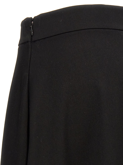 Shop Jil Sander Asymmetrical Skirt In Black