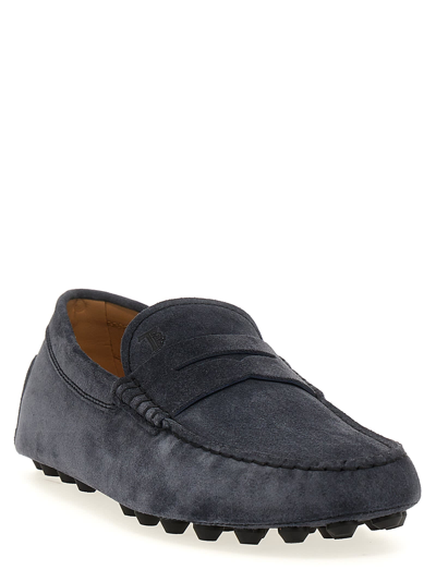 Shop Tod's Gommino Bubble Loafers In Blue