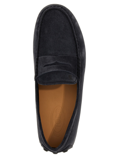 Shop Tod's Gommino Bubble Loafers In Blue