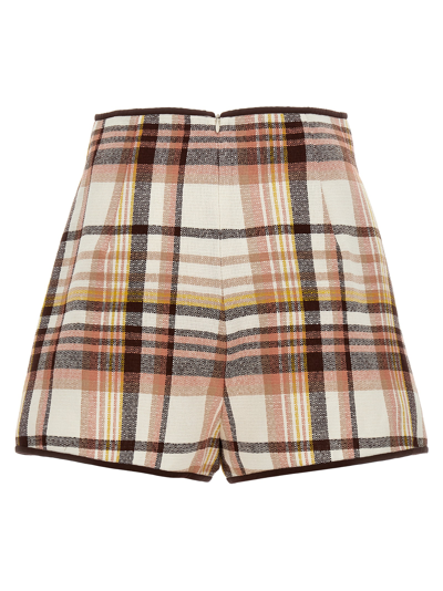 Shop Zimmermann Matchmaker Check Dance Shorts In Multicolor