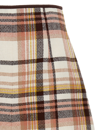 Shop Zimmermann Matchmaker Check Dance Shorts In Multicolor