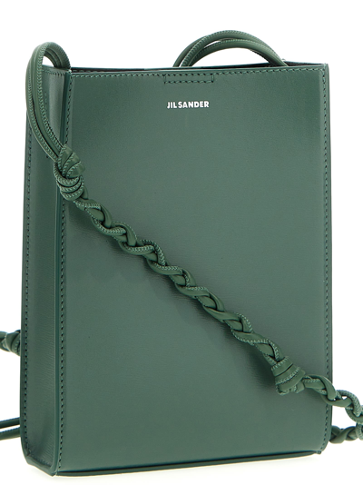 Shop Jil Sander Tangle Small Crossbody Bag In Green