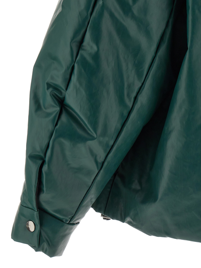 Shop Kassl Editions Oversized Padded Bomber Jacket In Green