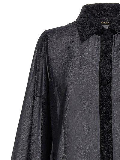 Shop Oseree Plumage Shirt In Black