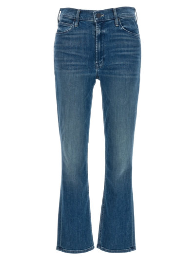 Shop Mother The Mid Rise Dazzler Ankle Jeans In Blue