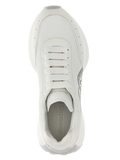 Shop Alexander Mcqueen Sprint Runner Sneakers In White