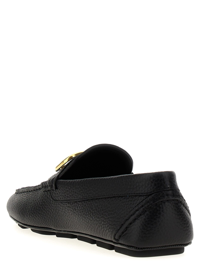 Shop Valentino Garavani Vlogo Signature Loafers In Black