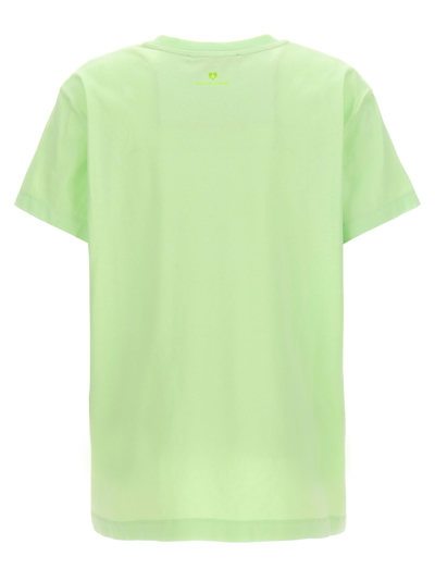 Shop Stella Mccartney Iconic Mini Heart T-shirt In Green
