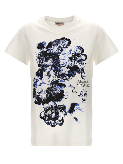 Shop Alexander Mcqueen Cut And Sew T-shirt In White