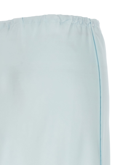 Shop Jil Sander 61 Skirt In Light Blue