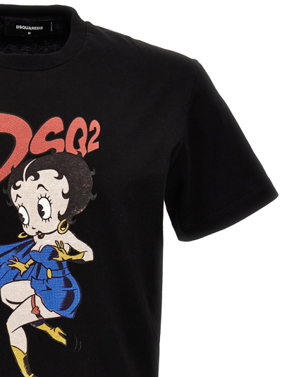 Shop Dsquared2 Betty Boop T-shirt In Black