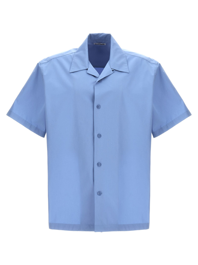 Shop Jil Sander Bowling Shirt In Light Blue