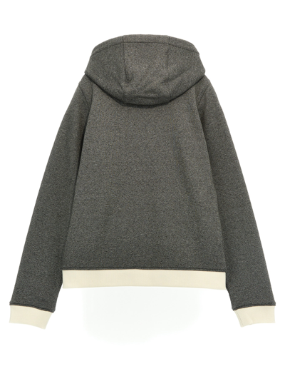 Shop Burberry Sutton Hoodie In Gray