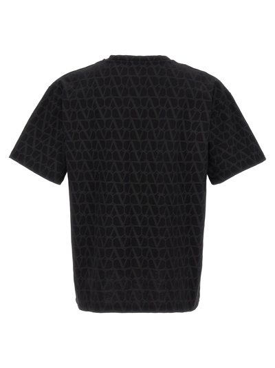 Shop Valentino Toile Iconographe T-shirt In Black