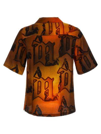 Shop Misbhv Big M Sunset Shirt In Orange