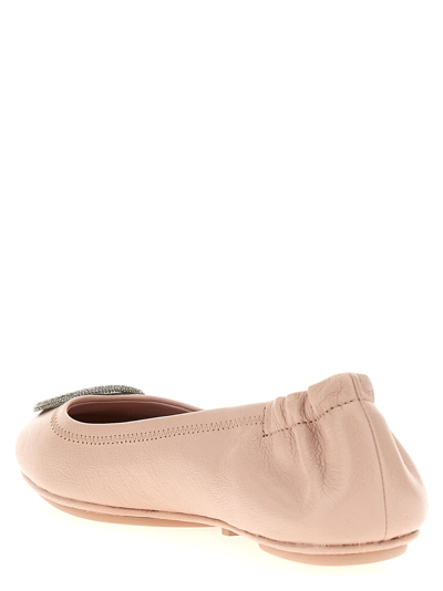 Shop Tory Burch Minnie Travel Ballet Flats In Pink