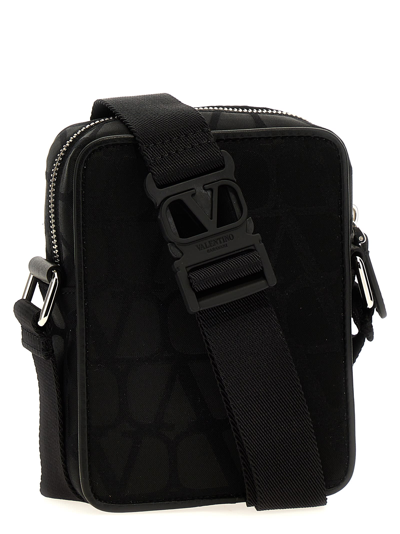 Shop Valentino Garavani Black Iconographe Shoulder Bag