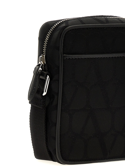 Shop Valentino Garavani Black Iconographe Shoulder Bag
