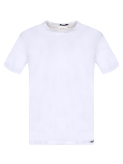 Shop Tom Ford White Stretch Cotton T-shirt